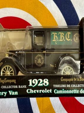 RARE 1928 CHEVROLET DELIVERY VAN HUDSON'S BAY COMPANY DIE CAST METAL